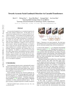 Towards Accurate Facial Landmark Detection via Cascaded Transformers