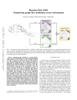 Bayesian Floor Field: Transferring people flow predictions across
  environments