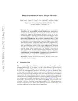 Deep Structural Causal Shape Models