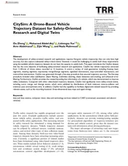 CitySim: A Drone-Based Vehicle Trajectory Dataset for Safety Oriented
  Research and Digital Twins