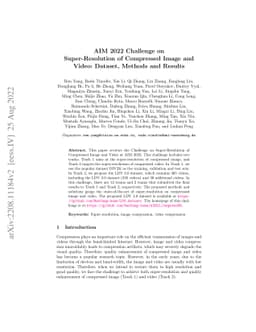 AIM 2022 Challenge on Super-Resolution of Compressed Image and Video:
  Dataset, Methods and Results