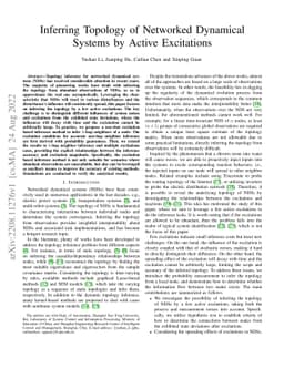 Inferring Topology of Networked Dynamical Systems by Active Excitations
