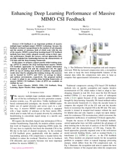 Enhancing Deep Learning Performance of Massive MIMO CSI Feedback