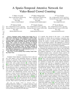 A Spatio-Temporal Attentive Network for Video-Based Crowd Counting