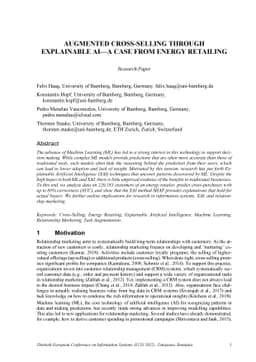 Augmented cross-selling through explainable AI -- a case from energy
  retailing