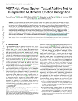 VISTANet: VIsual Spoken Textual Additive Net for Interpretable
  Multimodal Emotion Recognition