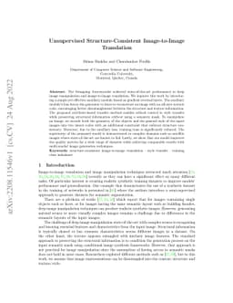 Unsupervised Structure-Consistent Image-to-Image Translation