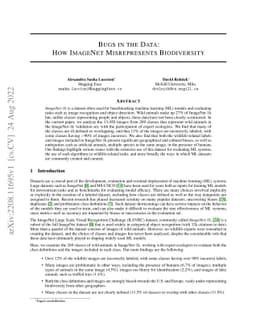 Bugs in the Data: How ImageNet Misrepresents Biodiversity