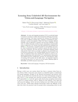 Learning from Unlabeled 3D Environments for Vision-and-Language
  Navigation