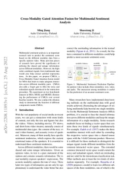 Cross-Modality Gated Attention Fusion for Multimodal Sentiment Analysis