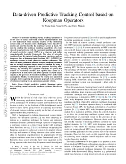 Data-driven Predictive Tracking Control based on Koopman Operators