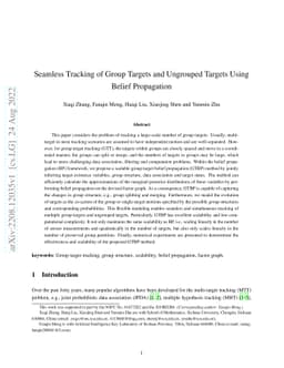 Seamless Tracking of Group Targets and Ungrouped Targets Using Belief
  Propagation