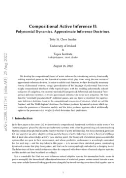 Compositional Active Inference II: Polynomial Dynamics. Approximate
  Inference Doctrines