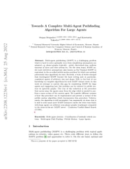 Towards A Complete Multi-Agent Pathfinding Algorithm For Large Agents