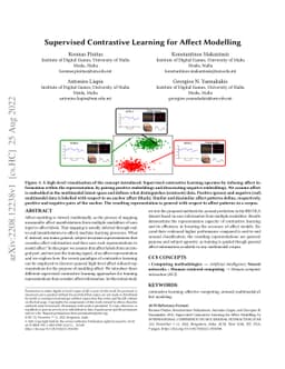 Supervised Contrastive Learning for Affect Modelling