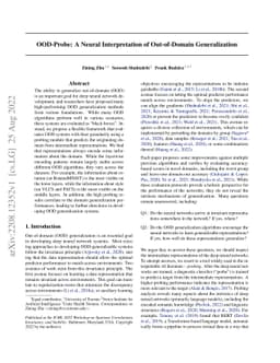 OOD-Probe: A Neural Interpretation of Out-of-Domain Generalization