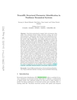 NeuralSI: Structural Parameter Identification in Nonlinear Dynamical
  Systems