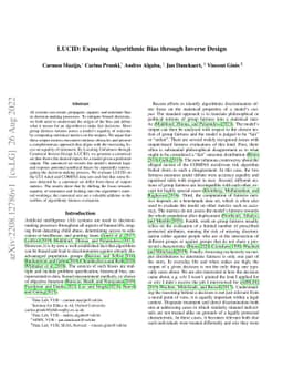 LUCID: Exposing Algorithmic Bias through Inverse Design