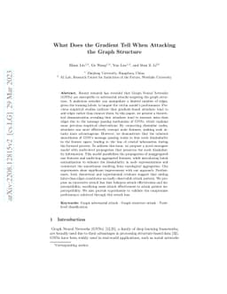 What Does the Gradient Tell When Attacking the Graph Structure