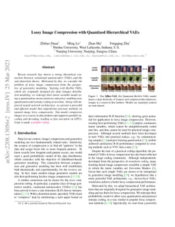 Lossy Image Compression with Quantized Hierarchical VAEs