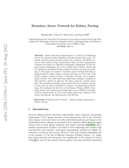 Boundary-Aware Network for Kidney Parsing