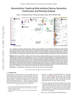 SemanticAxis: Exploring Multi-attribute Data by Semantics Construction
  and Ranking Analysis