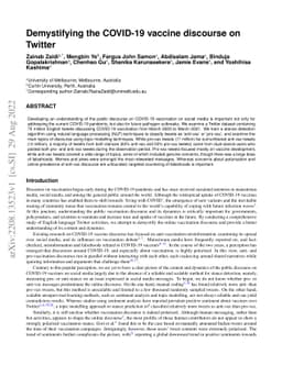 Demystifying the COVID-19 vaccine discourse on Twitter