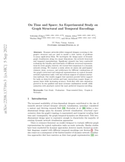 On Time and Space: An Experimental Study on Graph Structural and
  Temporal Encodings