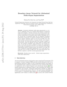 Boundary-Aware Network for Abdominal Multi-Organ Segmentation