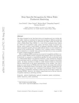Deep Open-Set Recognition for Silicon Wafer Production Monitoring
