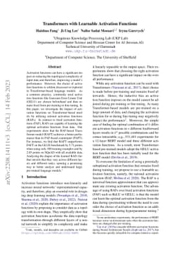 Transformers with Learnable Activation Functions