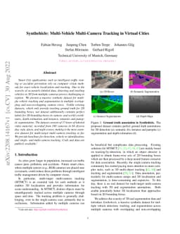 Synthehicle: Multi-Vehicle Multi-Camera Tracking in Virtual Cities