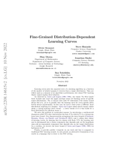 Fine-Grained Distribution-Dependent Learning Curves