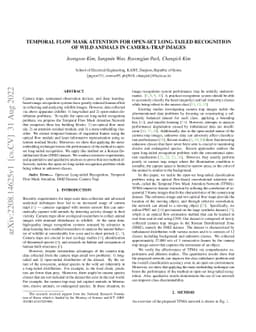 Temporal Flow Mask Attention for Open-Set Long-Tailed Recognition of
  Wild Animals in Camera-Trap Images
