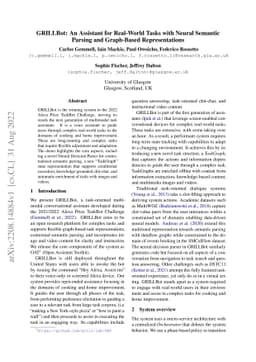 GRILLBot: An Assistant for Real-World Tasks with Neural Semantic Parsing
  and Graph-Based Representations