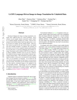LANIT: Language-Driven Image-to-Image Translation for Unlabeled Data