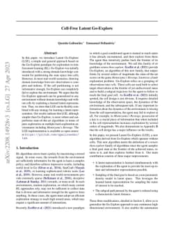 Cell-Free Latent Go-Explore