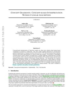 Concept Gradient: Concept-based Interpretation Without Linear Assumption