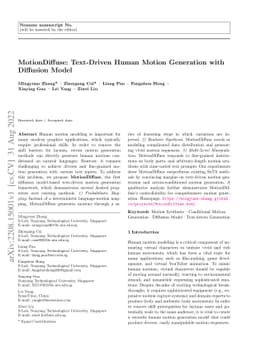 MotionDiffuse: Text-Driven Human Motion Generation with Diffusion Model