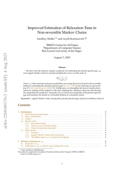 Improved Estimation of Relaxation Time in Non-reversible Markov Chains