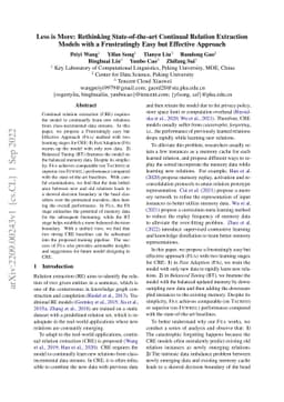Less is More: Rethinking State-of-the-art Continual Relation Extraction
  Models with a Frustratingly Easy but Effective Approach
