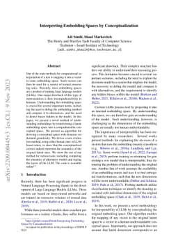Interpreting Embedding Spaces by Conceptualization
