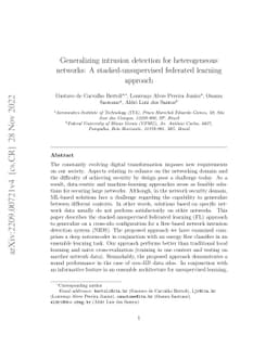 Generalizing intrusion detection for heterogeneous networks: A
  stacked-unsupervised federated learning approach