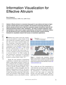 Information Visualization for Effective Altruism
