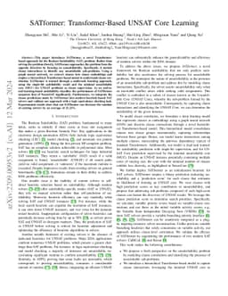 SATformer: Transformer-Based UNSAT Core Learning