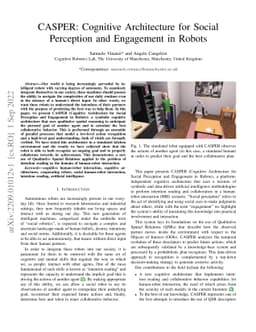 CASPER: Cognitive Architecture for Social Perception and Engagement in
  Robots
