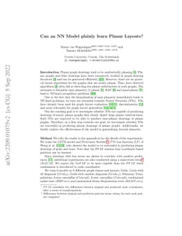 Can an NN model plainly learn planar layouts?