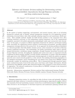 Inference and dynamic decision-making for deteriorating systems with
  probabilistic dependencies through Bayesian networks and deep reinforcement
  learning