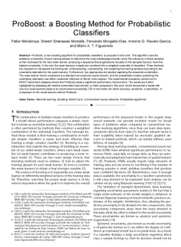 ProBoost: a Boosting Method for Probabilistic Classifiers