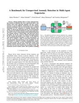 A Benchmark for Unsupervised Anomaly Detection in Multi-Agent
  Trajectories